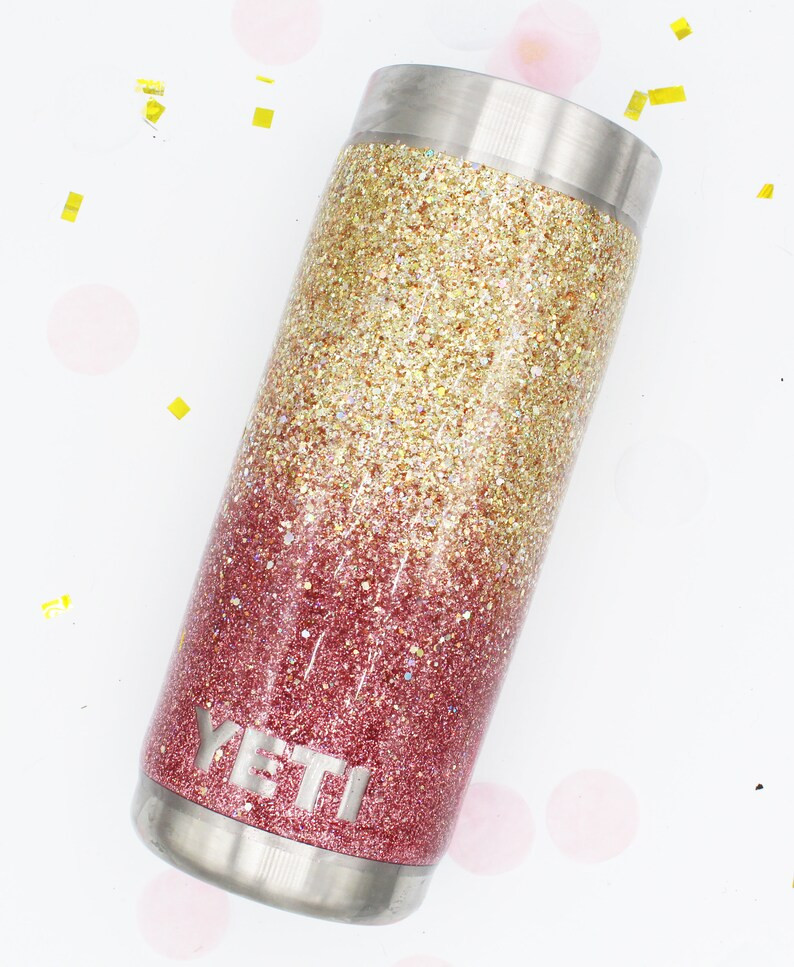 26 oz Bottle Ombre Chunky Glitter SEALED Stainless Tumbler with custom decal. Made to order!!! | Etsy (US)