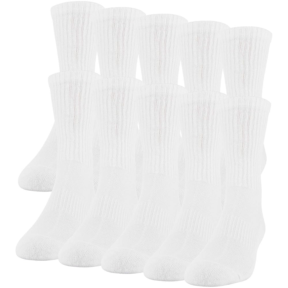 Gildan Men's Active Cotton Crew Socks, 10-pairs | Amazon (US)