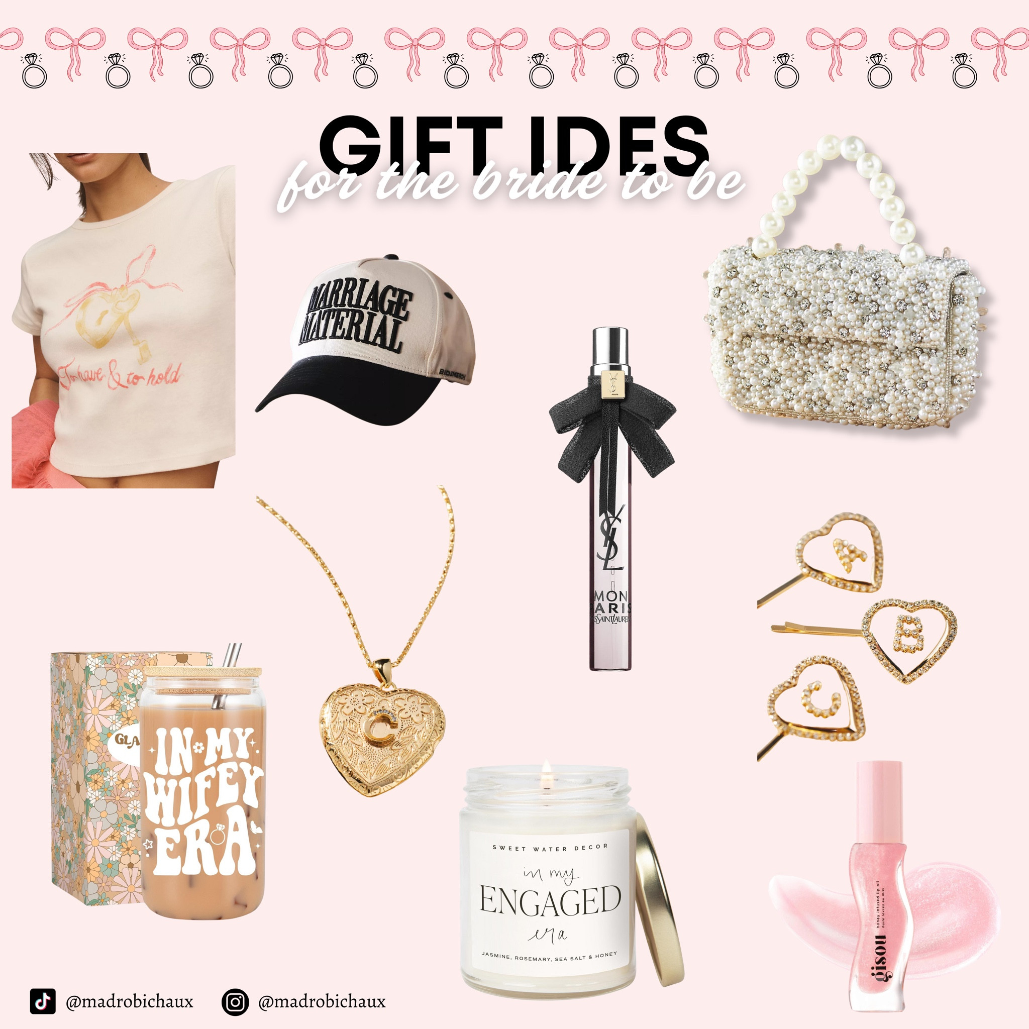 is your bestie entering her bridal era?? here’s a few items I think she may like xx

bridal gifts, engagement gifts, gifts for her, bridesmaids gift, personalized gifts, bride to be, fiancée 

#LTKGiftGuide #LTKWedding #LTKFindsUnder100