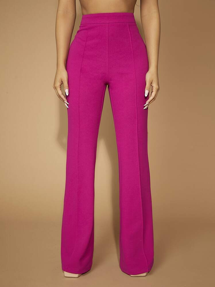 SHEIN SXY High Waist Flare Leg Pants Concert Summer Prom | SHEIN
