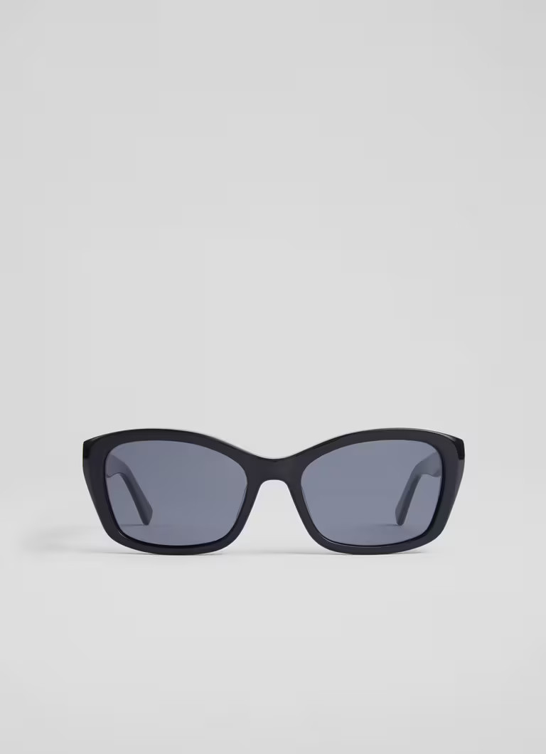 Celeste Black Acetate Sunglasses | L.K. Bennett (UK)