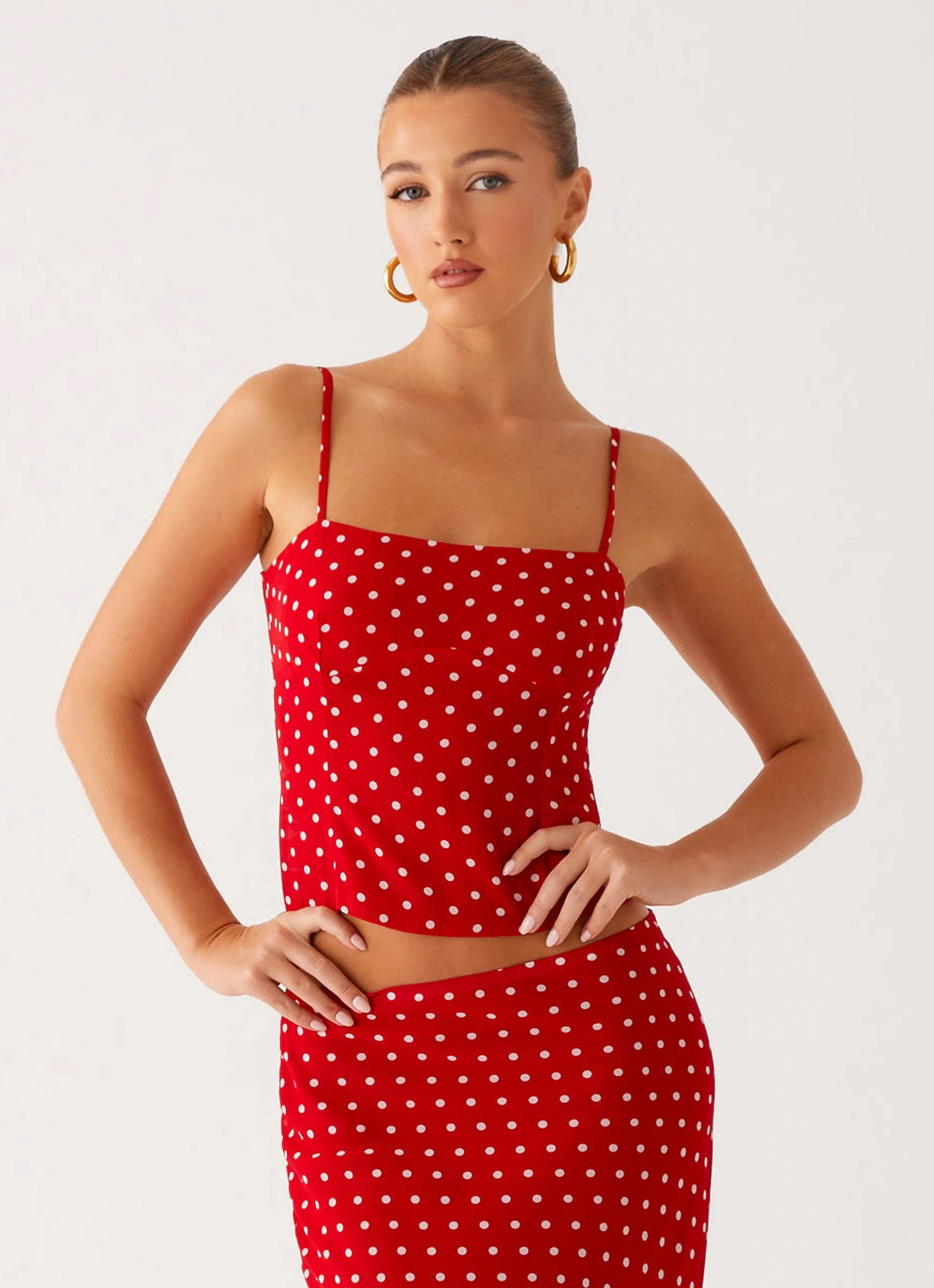 Bendita Top - Red Polka Dot | Peppermayo (Global)