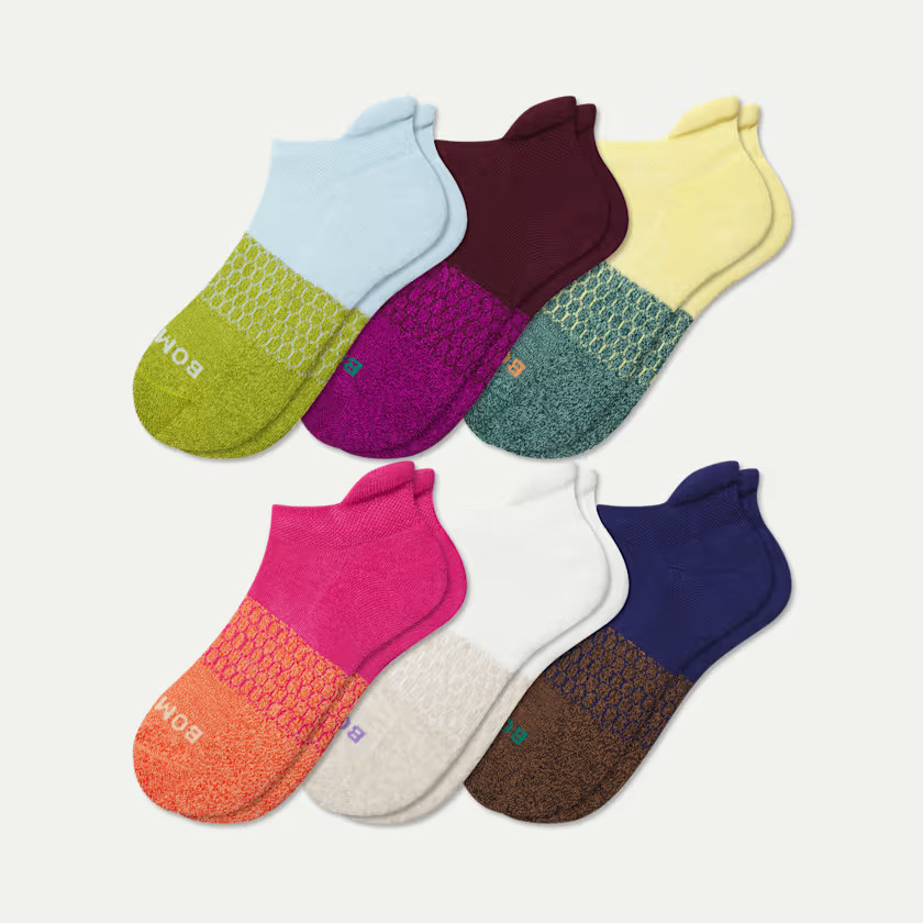 Youth Marl Ankle Sock 6-Pack | Bombas