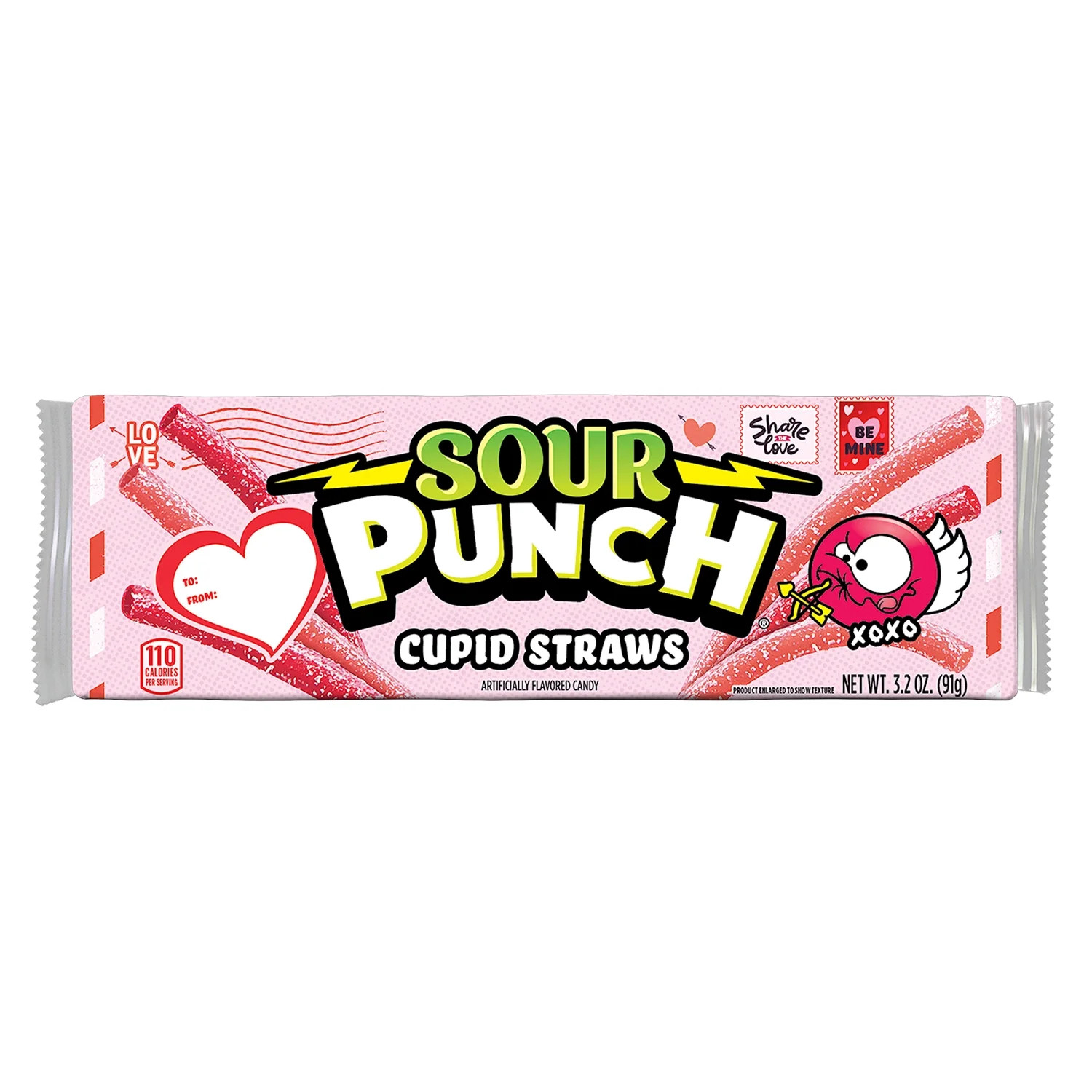 Sour Punch Valentine's Cupid Straws, 3.2oz | Walmart (US)