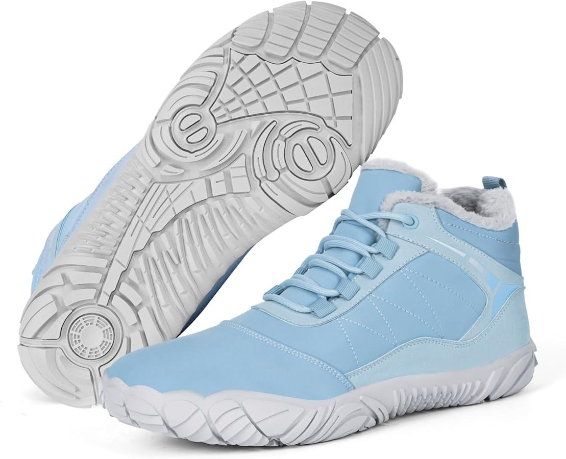 Hike Winter Footwear Barefoot Boots Mens Womens, Waterproof Winter Snow Boots, Warm Ankle Booties... | Amazon (US)