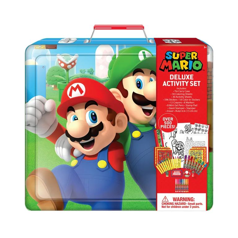 Nintendo Super Mario Art Activity Set, 500+ Pieces, for Boys and Girls Ages 3+ years | Walmart (US)