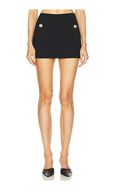 MAJORELLE Brooke Mini Skirt in Black from Revolve.com | Revolve Clothing (Global)