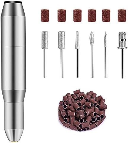 Amazon.com: Nail Drill Set,DELIFO Electric Portable Nail File Drills Kit with 6 Heads & 6 Sanding... | Amazon (US)