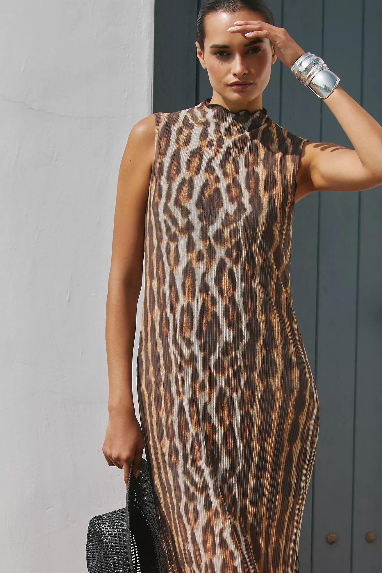 By Anthropologie Mesh Slip Midi Dress | Anthropologie (US)