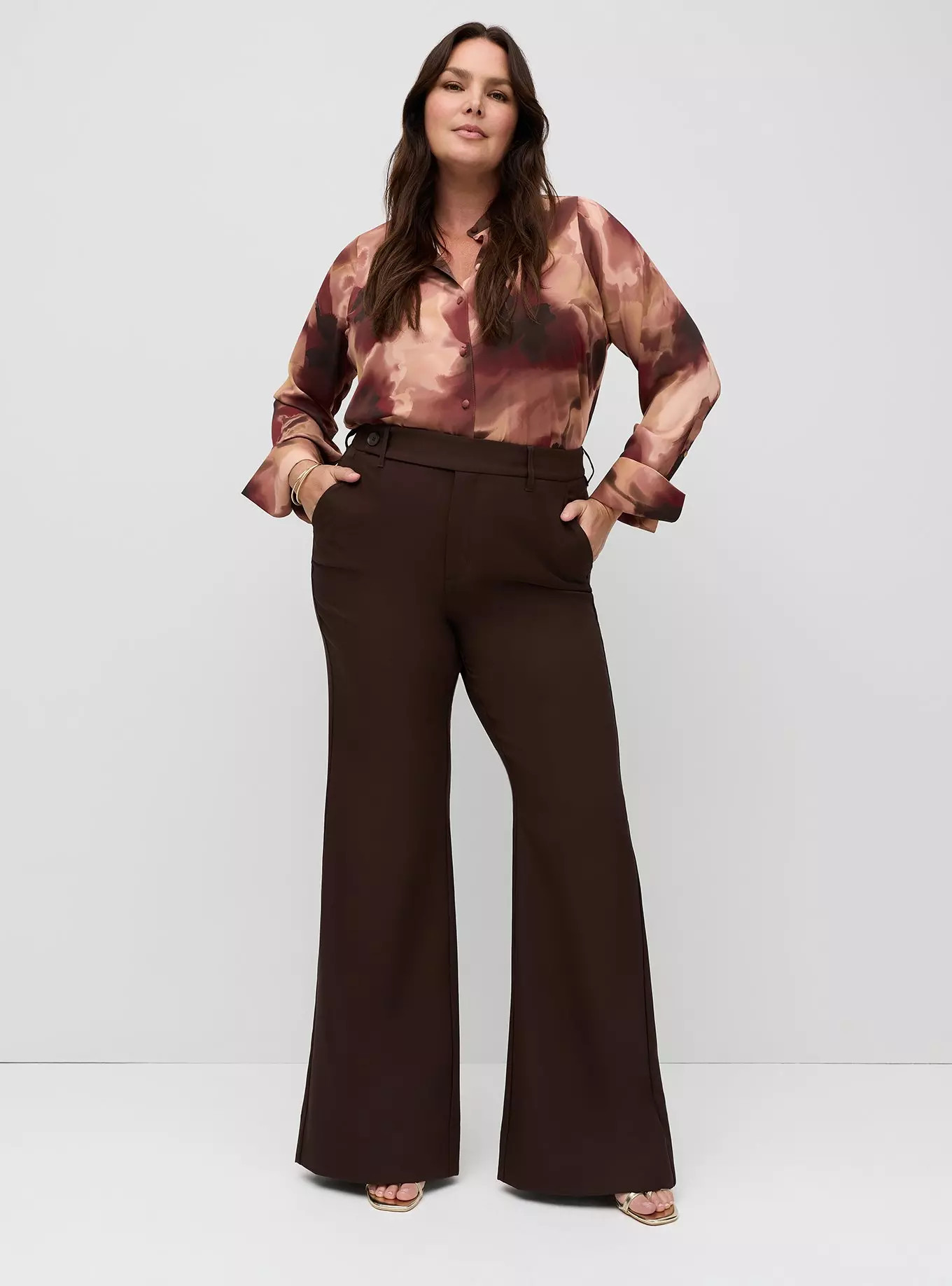 Studio Crepe de Chine French Blouse | Torrid (US & Canada)