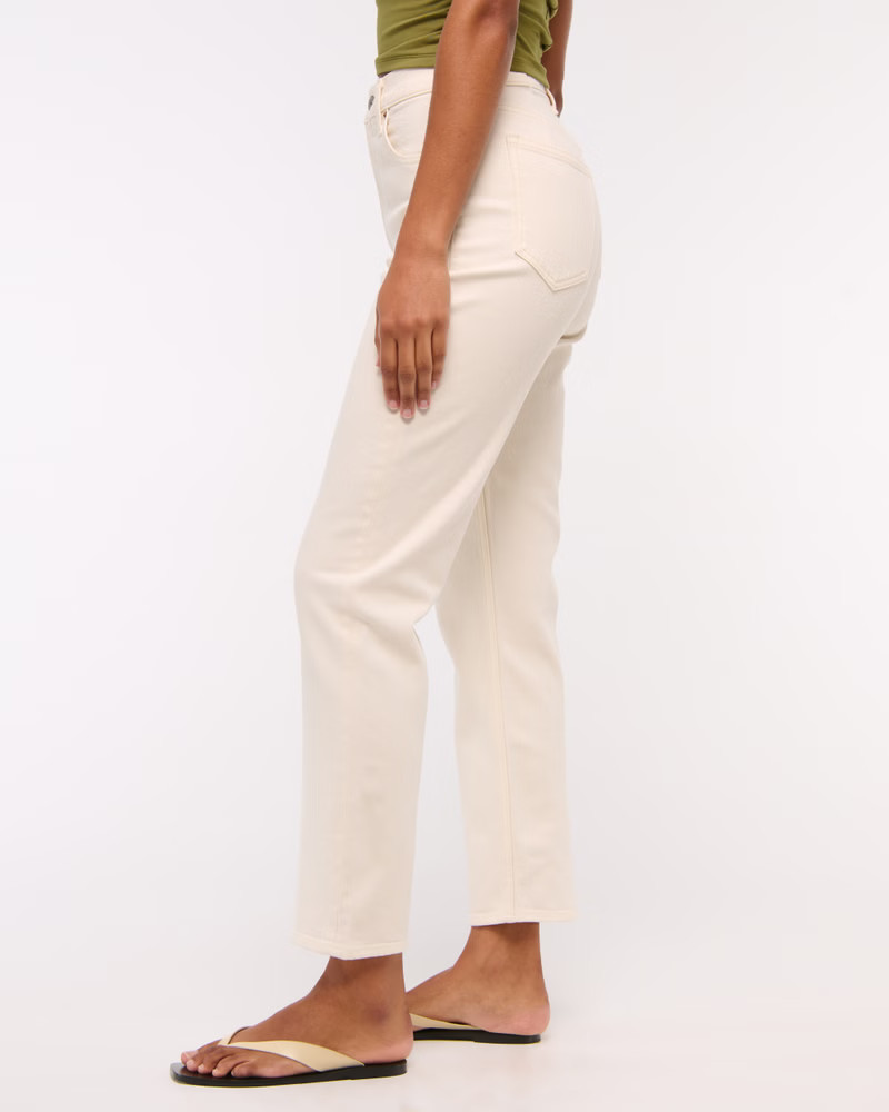 Women's Curve Love Ultra High Rise Ankle Straight Jean | Women's New Arrivals | Abercrombie.com | Abercrombie & Fitch (US)