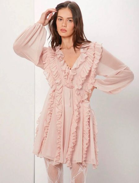 Just purchased. This ruffle pink dress is perfect for springtime, baby showers, girl’s brunch or gathering. #springdress #babyshower #ruffles #romanticstyle

#LTKfindsunder50 #LTKsalealert #LTKstyletip