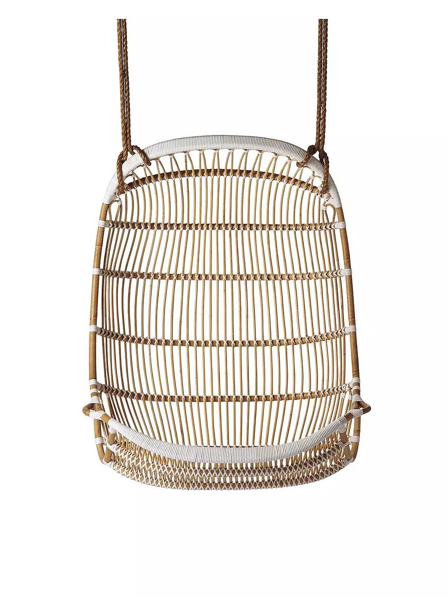 Double Hanging Rattan Chair | Serena and Lily