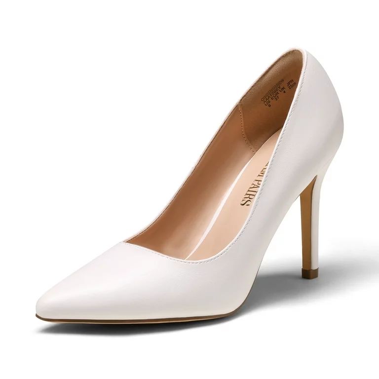 Dream Pairs Women Pointed Toe High Heel Shoes Wedding Party Pumps Shoes WHITE/PU CHRISTIAN-NEW si... | Walmart (US)