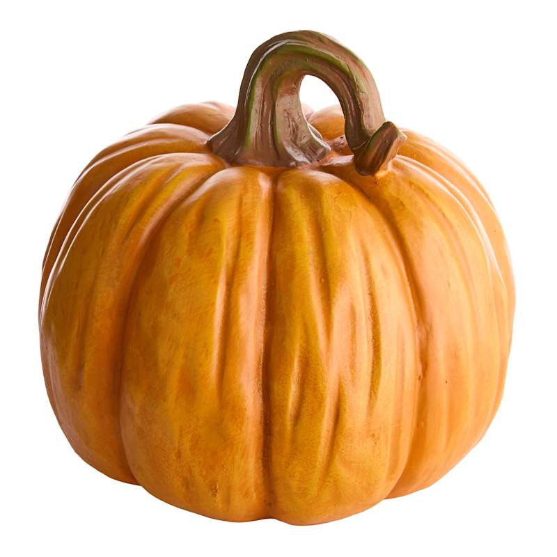 Orange Resin Pumpkin, 6" | At Home