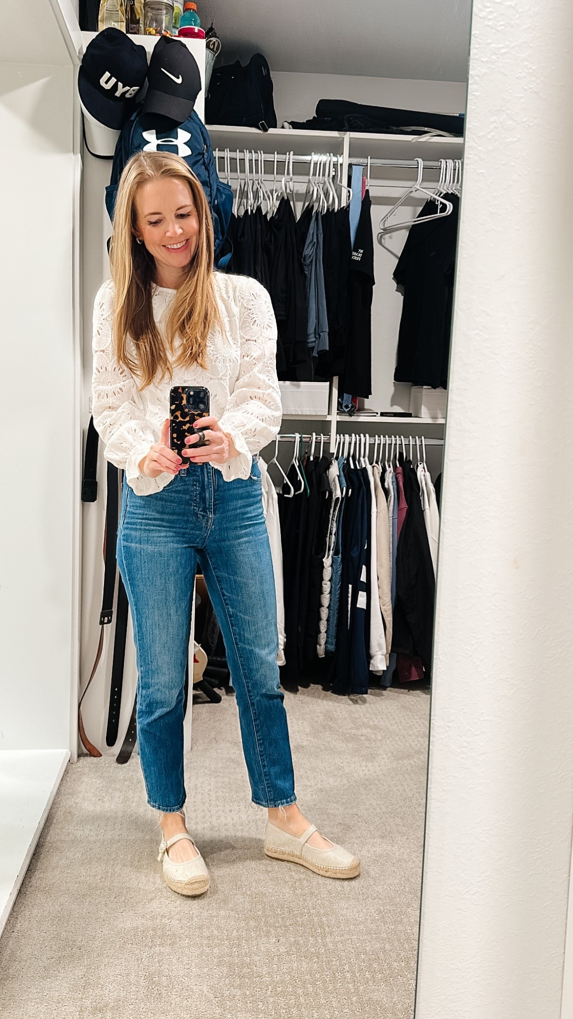 Spring but I still want to be a little warm.

I bought this shirt a couple of years ago and it has been a bestseller ever since! Comes in a bunch of colors and is true to size (I’m wearing an XS which is my normal size). 

It does require a layer underneath.