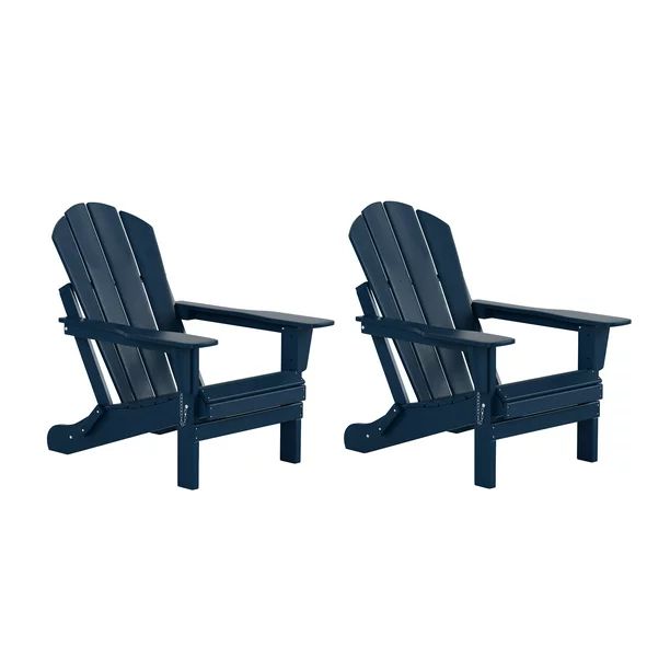 WestinTrends Outdoor Adirondack Chairs Set of 2, Plastic Fire Pit Chair, Weather Resistant Foldin... | Walmart (US)