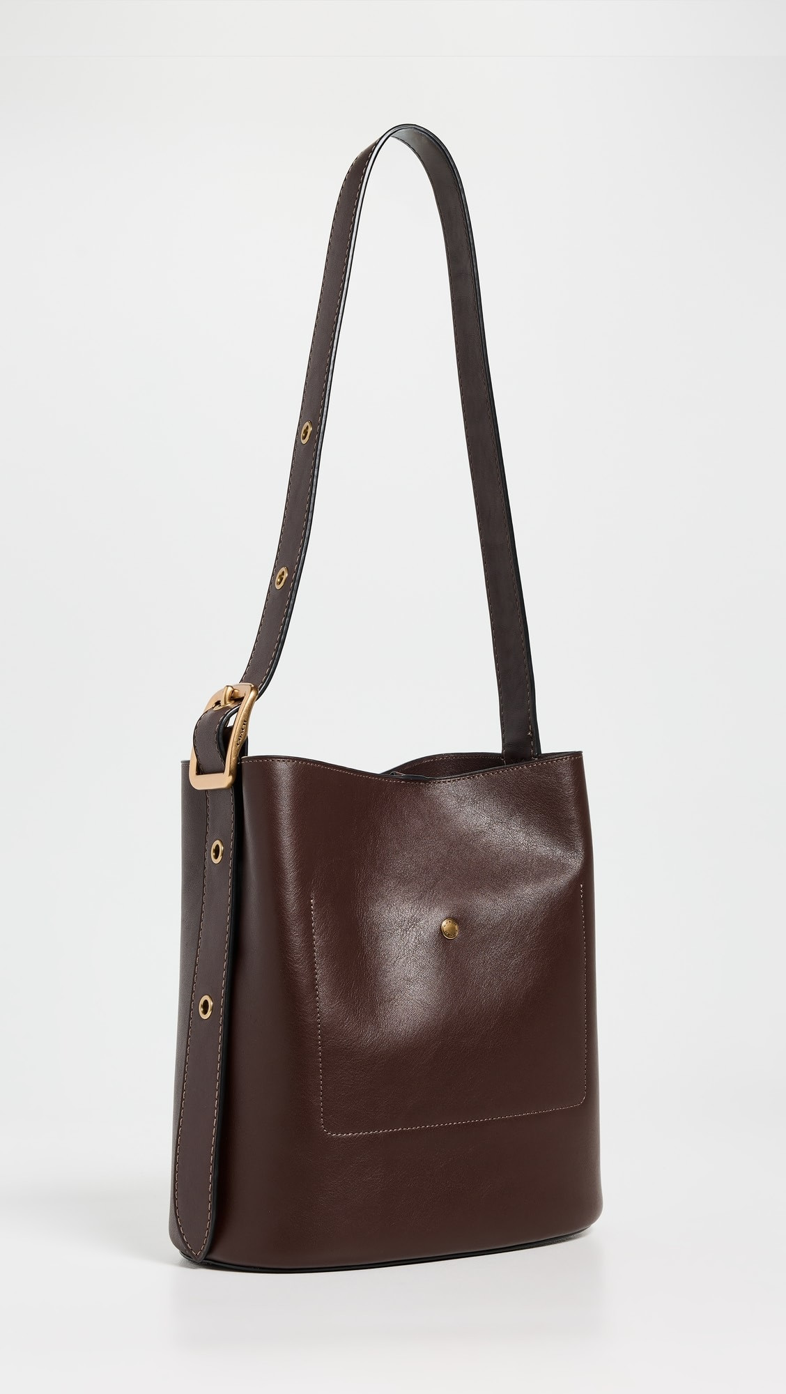 Natural Grain Leather Bleeker Bucket Bag | Shopbop