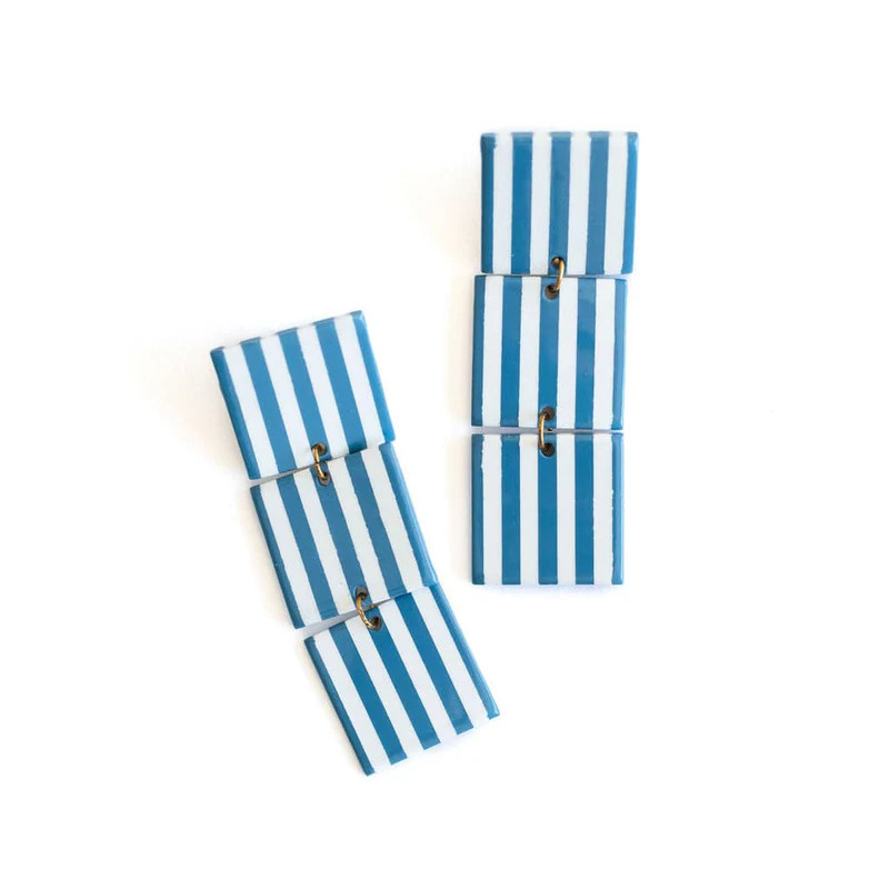 Stripe Ahoy Earrings | Sunshine Tienda