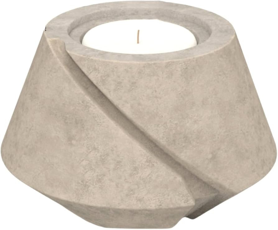 Industrial Concrete Candle Holders for 2.5” Pillar Candles - Concrete Tabletop Fire Pitcher wit... | Amazon (US)