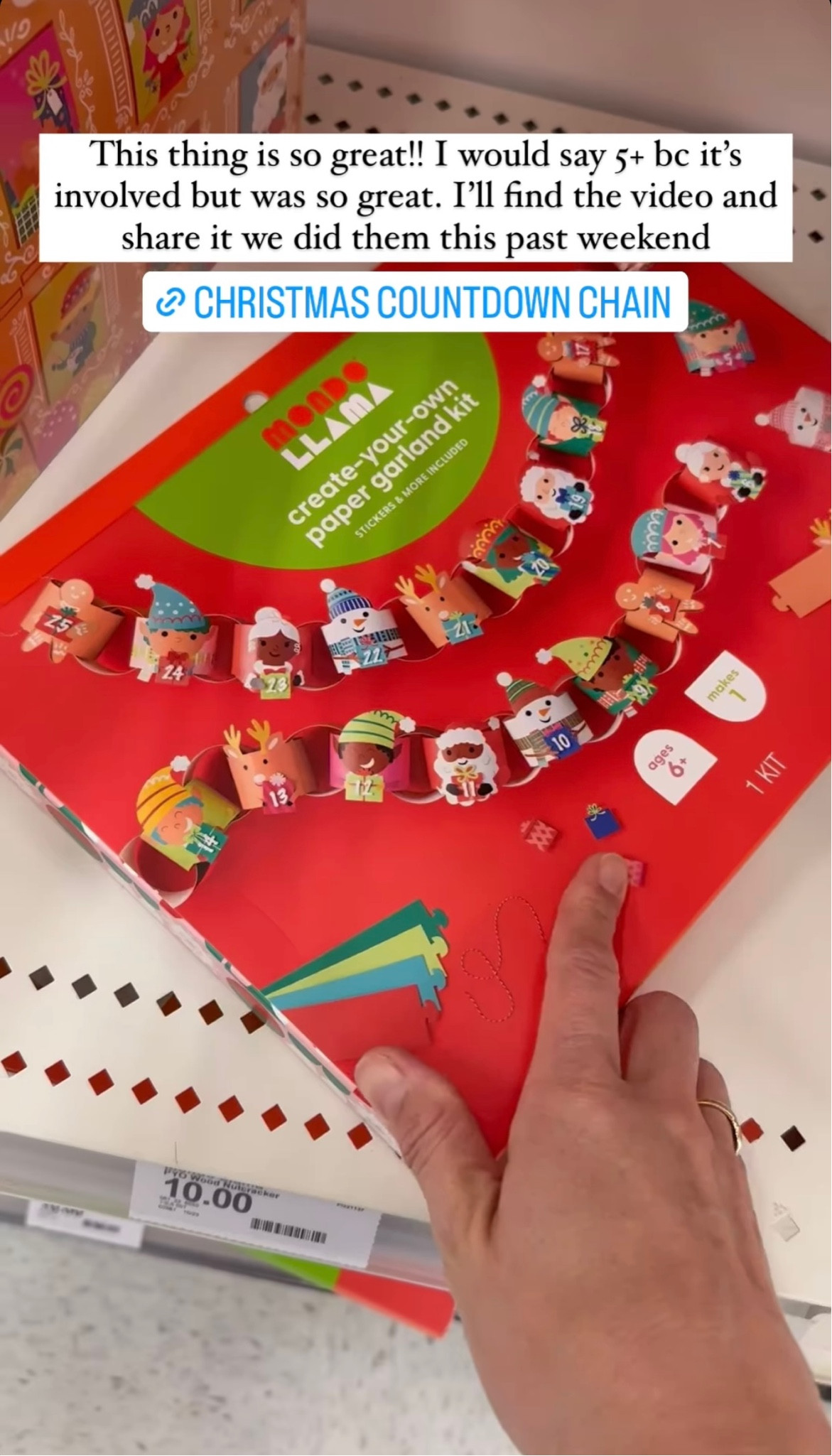 This is such a cute craft idea for kids (I recommend 5 years old +) Christmas garland kit for kids 

#LTKkids #LTKHoliday #LTKfindsunder50