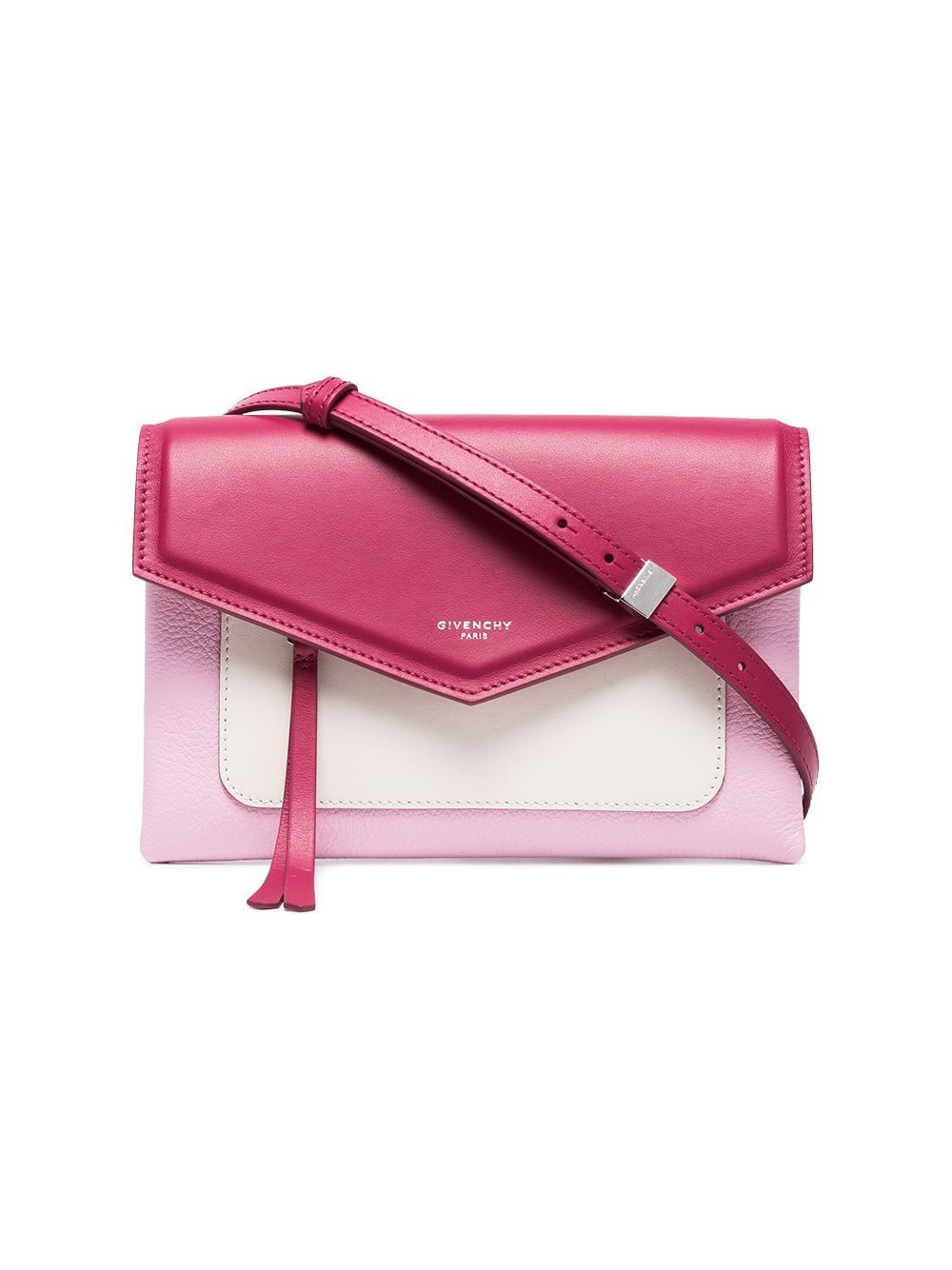 Givenchy bright pink Duetto leather cross-body bag - Pink & Purple | FarFetch US
