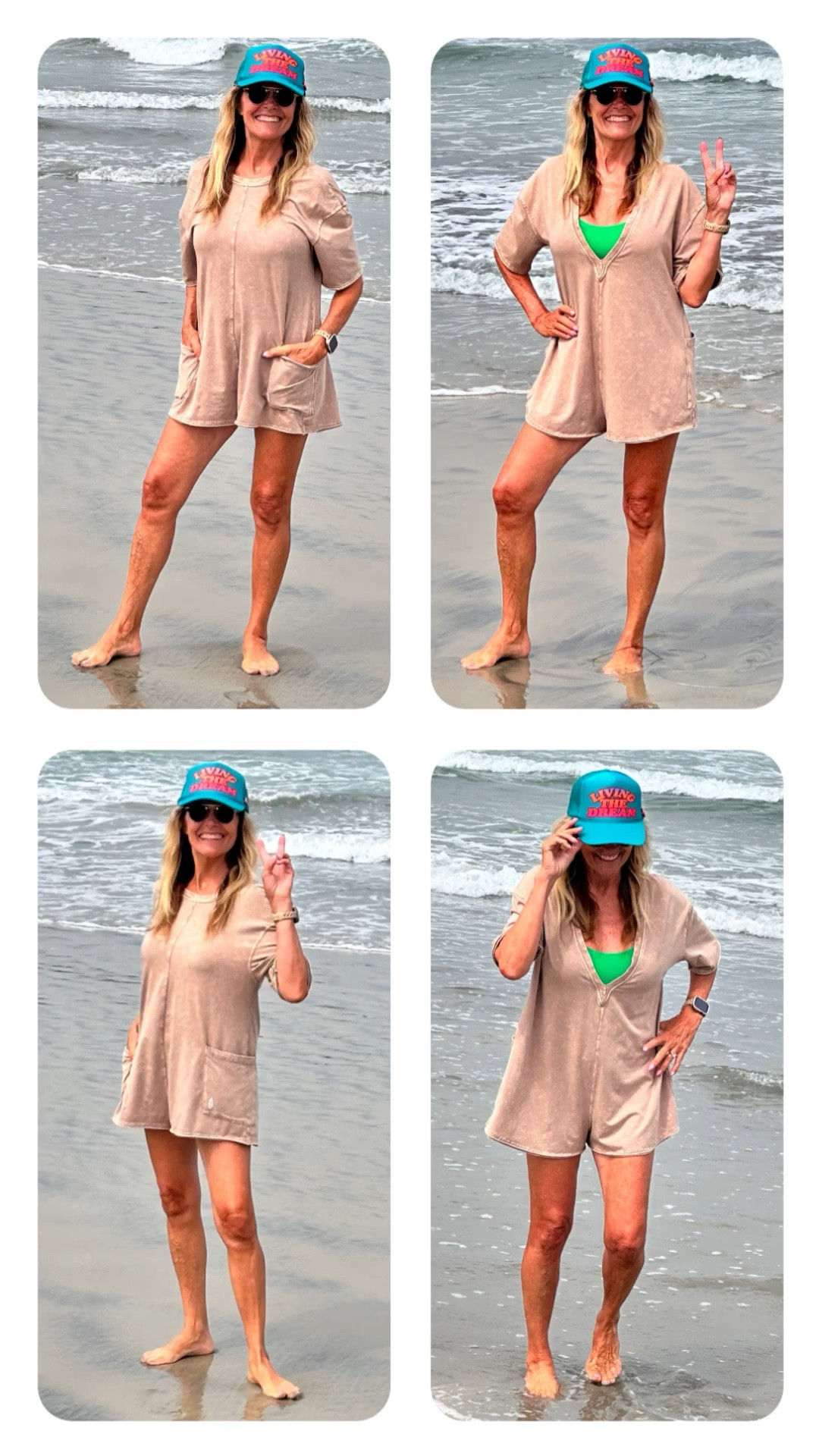 ✨ My most comfy Free People romper that I love to wear as a bathing suit cover up ✨

The reasons why I love it: the oversized fit, it has pockets at the front, with a deep V-shaped detail in back, but your can wear it with the deep V in the front too (so it’s like you have 2 different rompers), it’s a shorty length, it’s a super soft fabric with a stretchy feel, has a scoop neckline, ribbed trim, has a raw hemline, and it’s seriously comfy!! 

LTK style tips, LTK fashion, LTK sale alert, LTK fit, LTK over 60, micro influencer, style influencer, wfh wardrobe, affordable fashion, sales & splurges, summer 2024, summertime fashion, ways to style, outfit ideas, outfit inspiration, everyday outfit, ootd, casual outfits, casual style, daily looks, over 60, over 60 fashion, over 60 style, ageless style, fun fashion, comfy style, glamma, instafashion, summer fashion, summer style, summer outfit, vacation outfit, resort wear, travel outfit, fun summer fashion, wear what you love, Free People romper, bathing suit cover up, comfy romper, reversible romper

#LTKOver40 #LTKSeasonal #LTKFindsUnder100