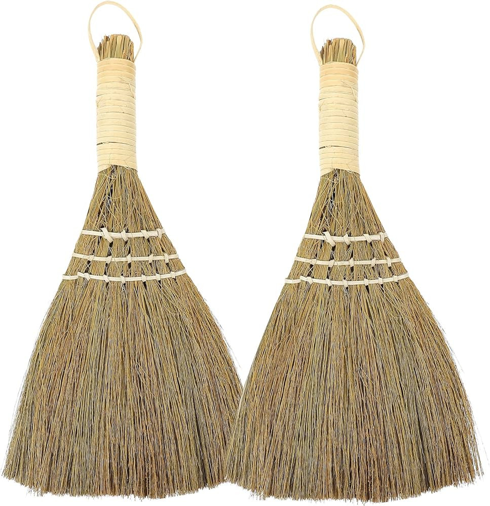 iplusmile Desktop Duster Straw Broom 10 Inch Small Handheld Dust Brush for Home Kitchen Furniture... | Amazon (US)