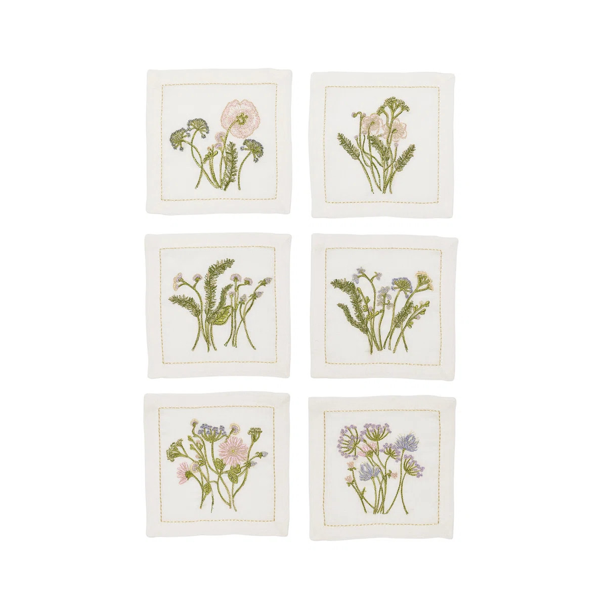 Meadow Cocktail Napkins in a Gift Box (Set of 6) | Perigold