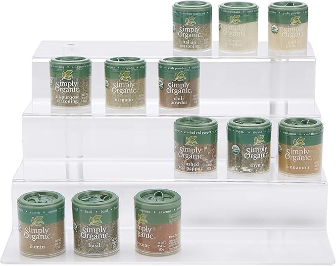 Mind Reader GANDI-CLR 4-Tier Pantry Kitchen Cabinet, Shelf, Acrylic Spice Rack Counter Top Organi... | Amazon (CA)