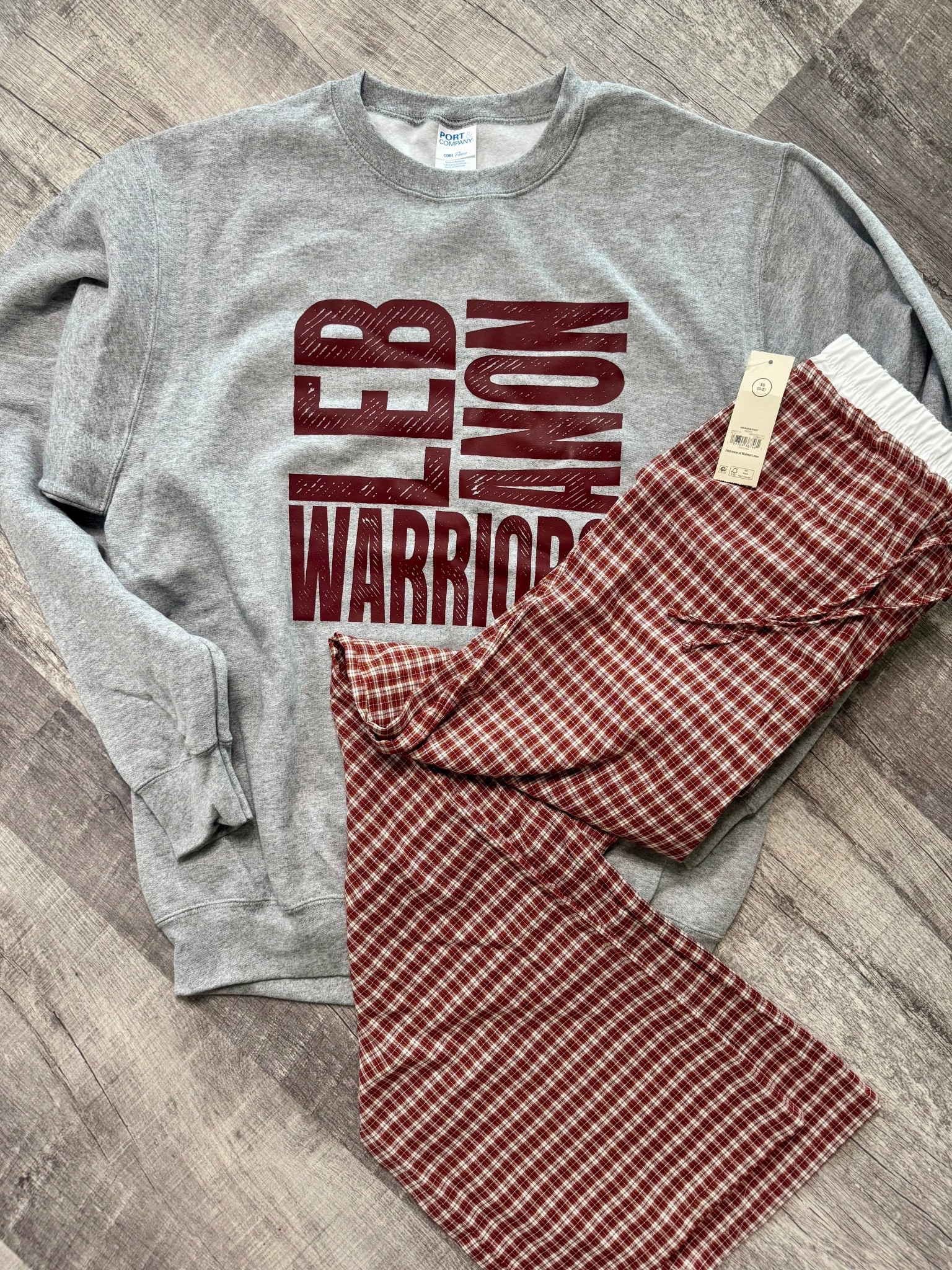 I am obsessed with these boxer pants I got from Walmart! They are perfect for lounging around the house, running errands or making them part of your game day gear! #walmartfinds #womensboxerpants #walmartclothes #womensfashion 