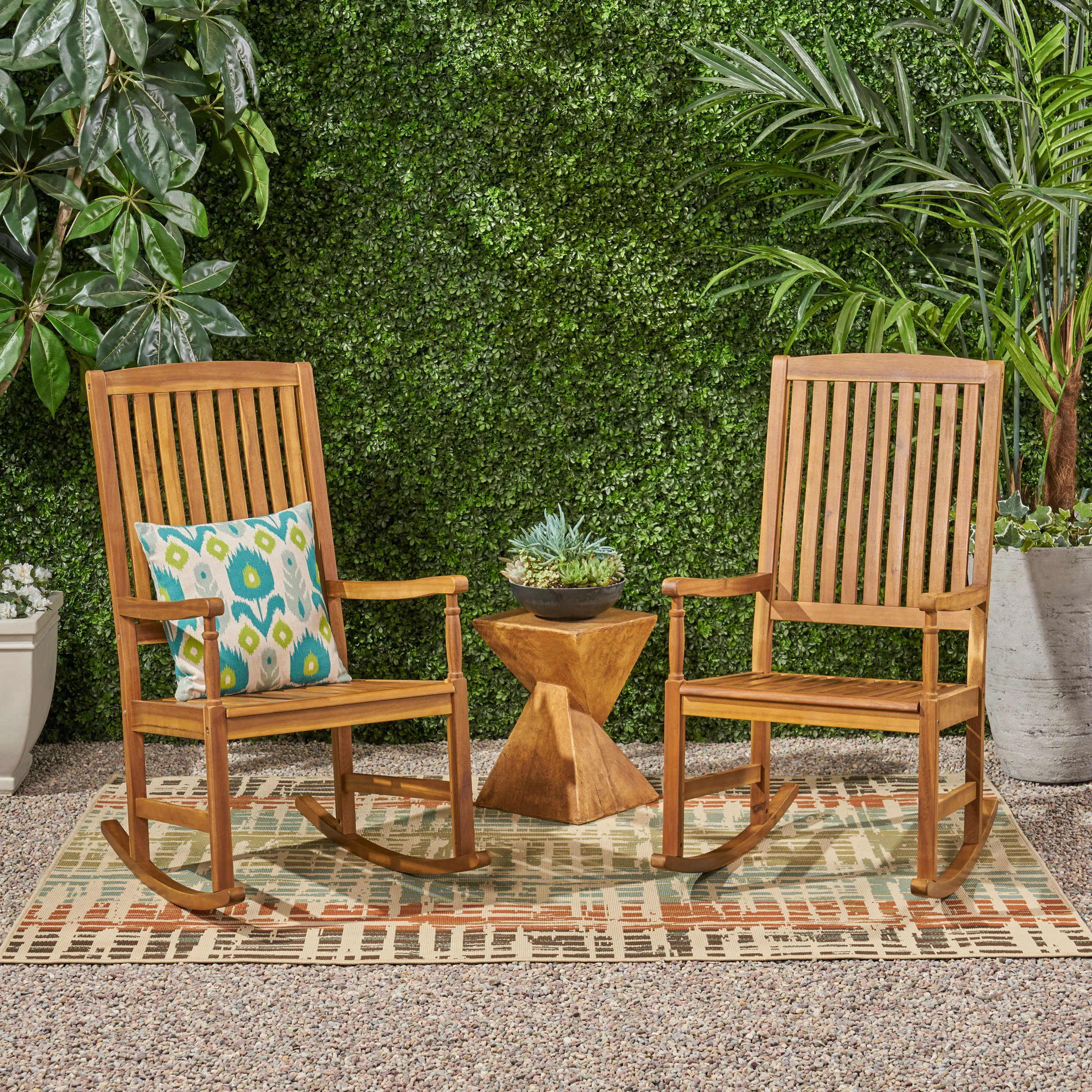 Mccomb Acacia Outdoor Chair (Set of 2) | Wayfair North America
