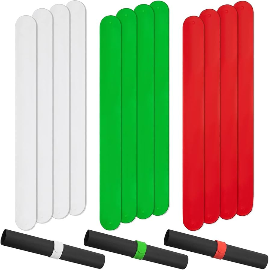 12 Pieces Wrapping Paper Roll Holder Holiday Flip Wrap Silicone Covered Metal Strips 1'' X 9'' Wr... | Amazon (US)