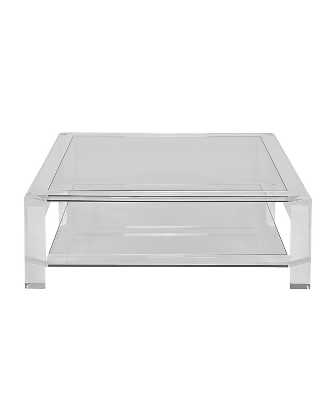 Click for more info about Interlude Home Surrey Acrylic Square Cocktail Table