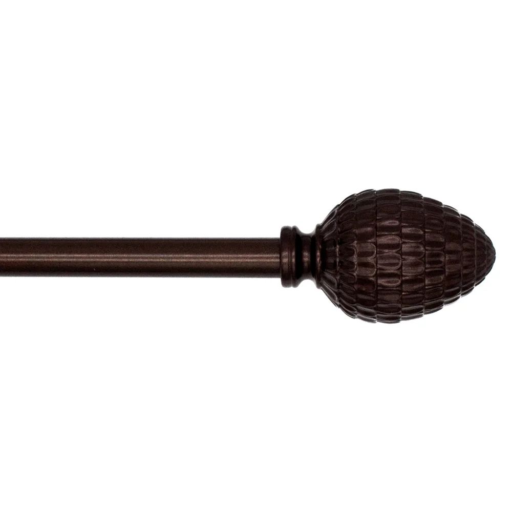 Mainstays 1/2 inch Bronze Windsor, 28" to 48" Width, Single Curtain Rod Set | Walmart (US)