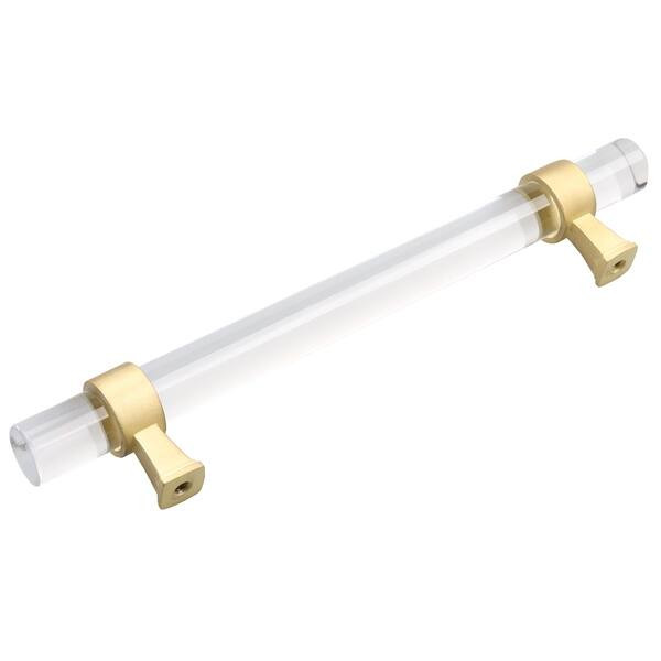 GlideRite 5-inch Clear Acrylic Cabinet Pulls Satin Gold (Pack of 10) - N/A | Bed Bath & Beyond