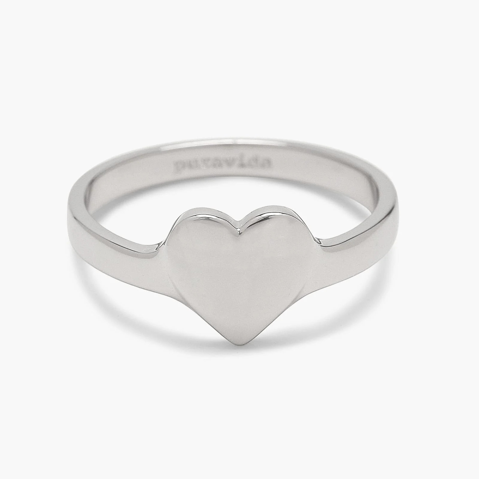 Engravable One Heart Ring | Pura Vida Bracelets