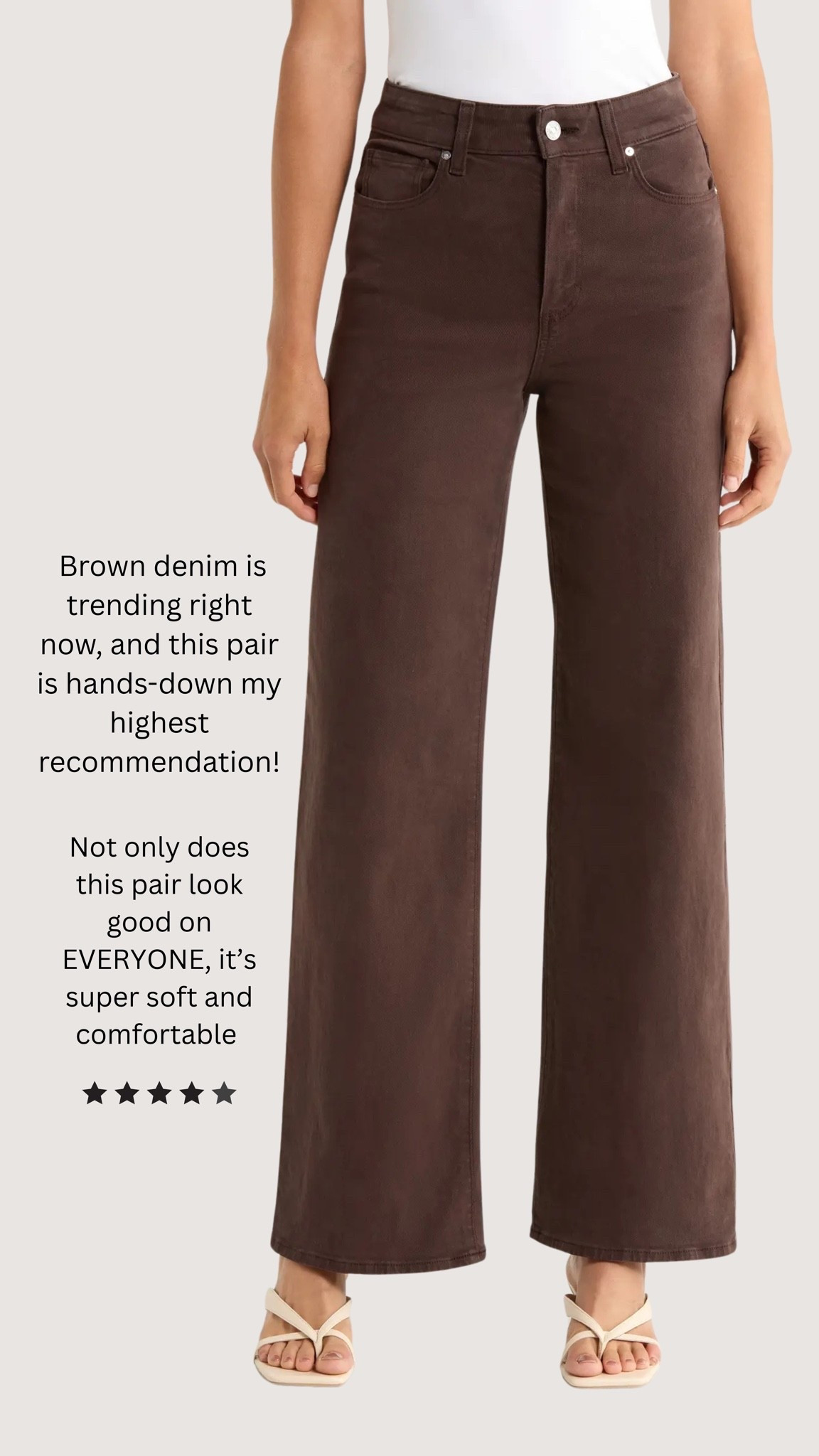 These jeans are one of my all-time favorite pairs and highest recommendations. I have them so many washes, because the fit is so good and they’re really soft and comfortable. 

Everyone who tries these - buys them! If you’re not a fan of brown, I highly recommend trying them in a different wash (I’ll link more I own and love below!)

#LTKSeasonal #LTKgrwm