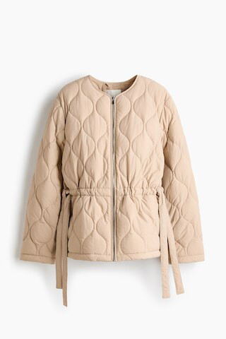 H & M - THERMOLITE Quilted Jacket - Beige | H&M (US + CA)