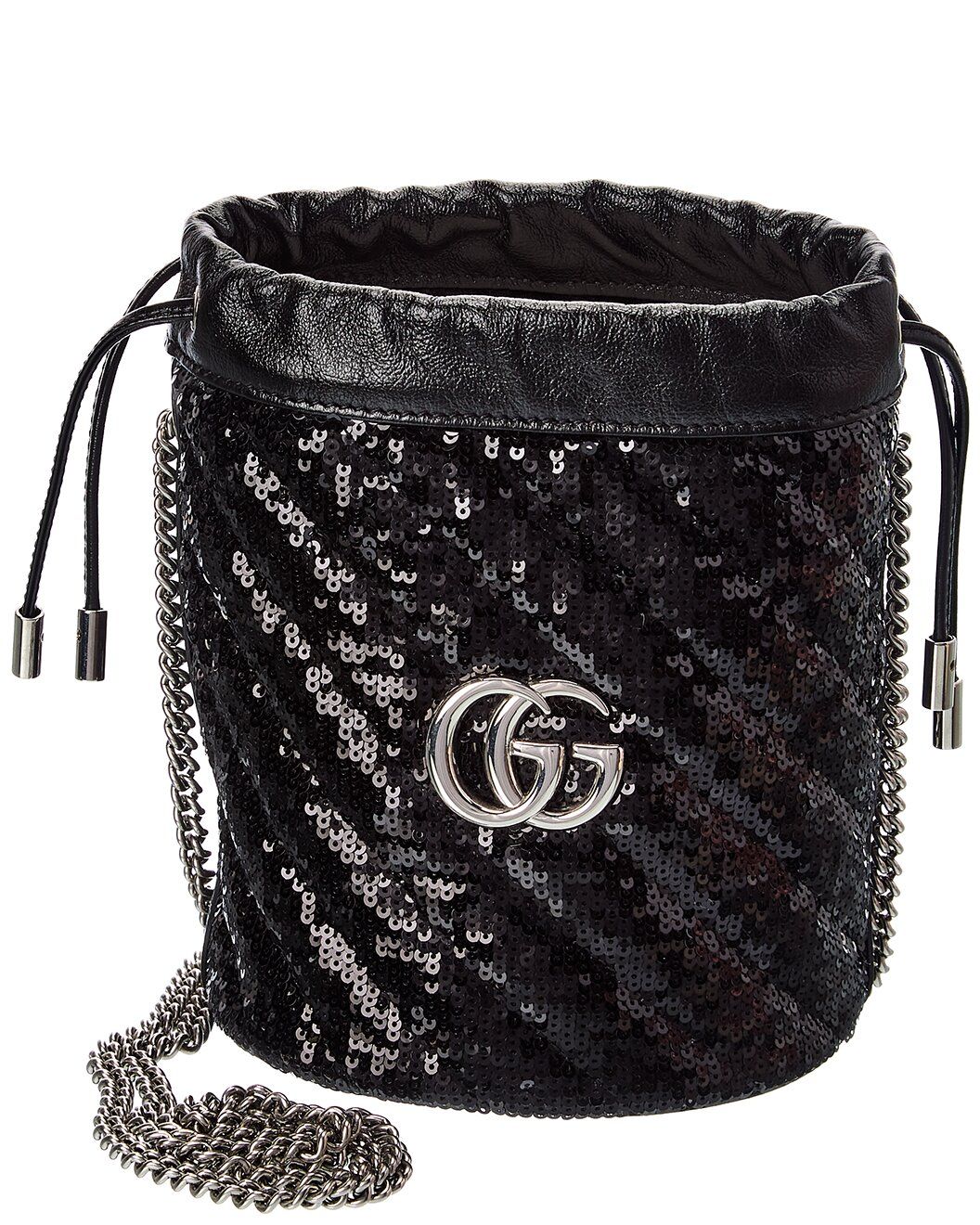 GG Marmont Mini Sequin Bucket Bag | Rue La La