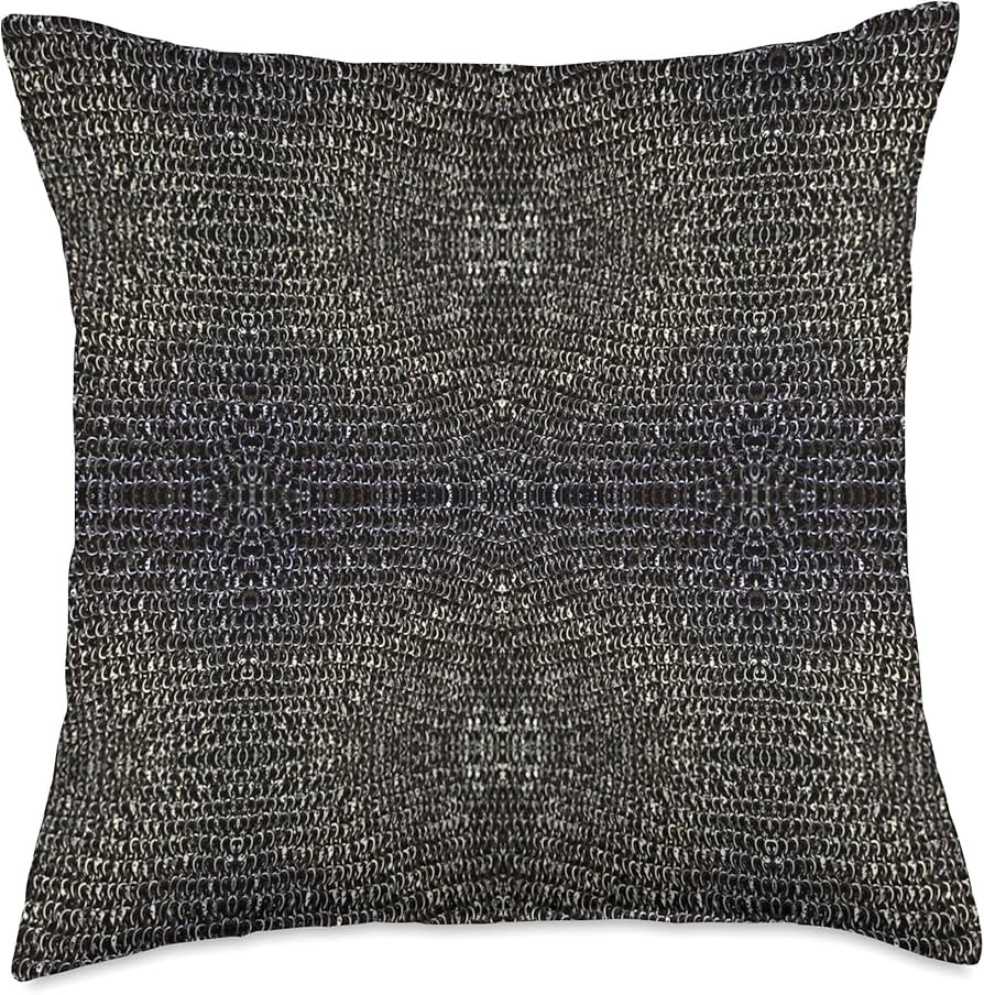 Knight's Armor Chainmail, Medieval Chain Mail, Warrior Throw Pillow | Amazon (US)