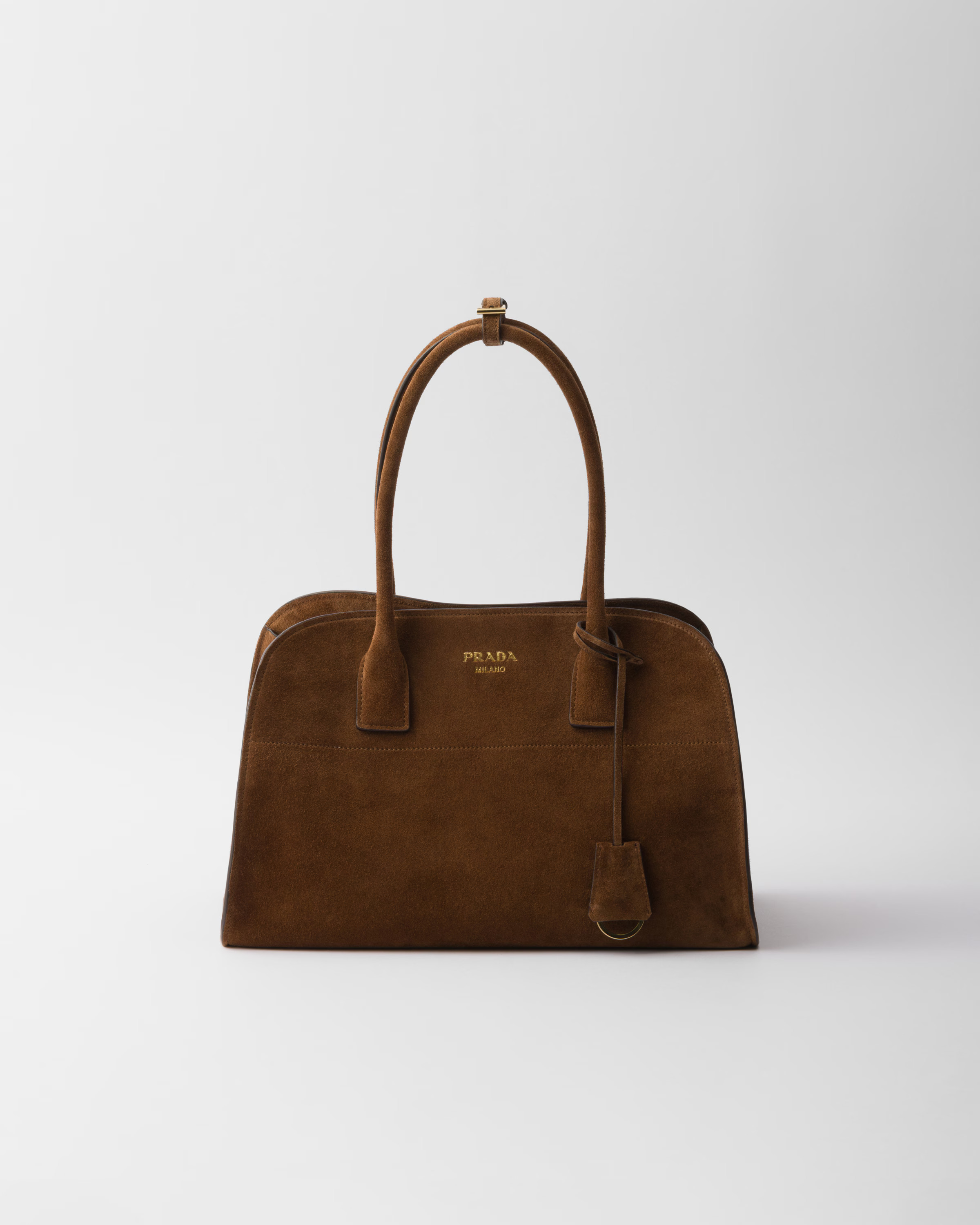Medium suede tote bag | Prada US