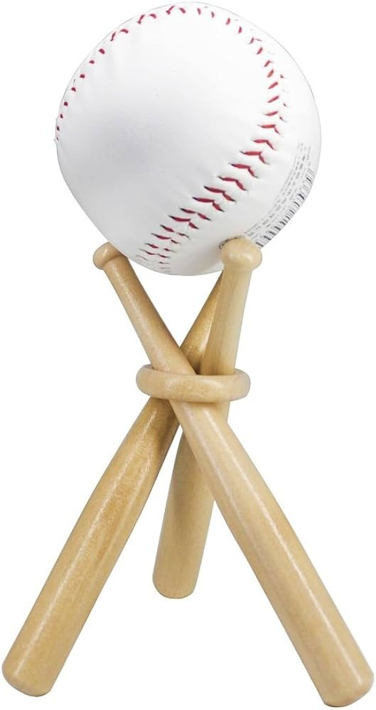 ZHTOOL Wooden Baseball Display Stand Holder | Amazon (US)