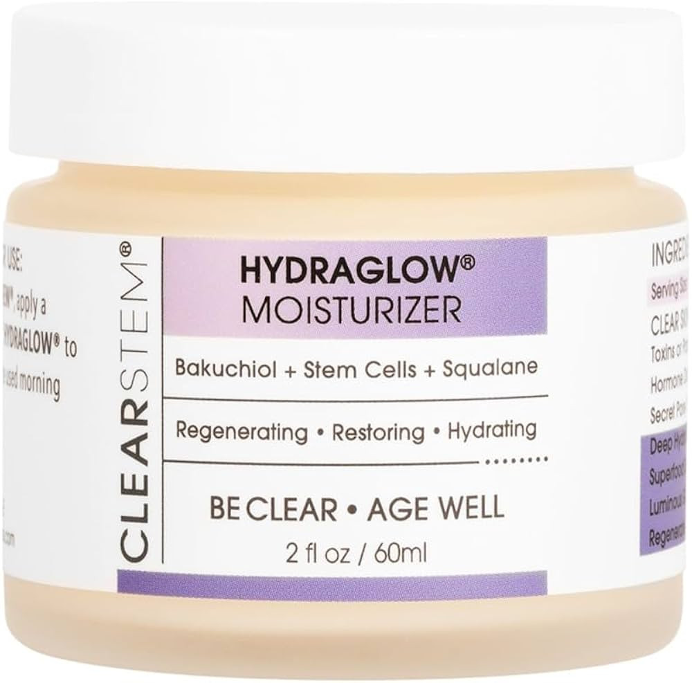CLEARSTEM - HYDRAGLOW Stem Cell Moisturizer - Bakuchiol + Squalene - Youthful Skin Face Moisturiz... | Amazon (US)
