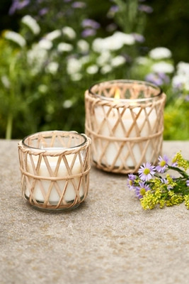Summer Nights Rattan Citronella Candle | Anthropologie (US)