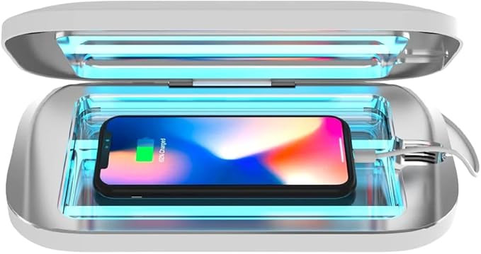 PhoneSoap Pro UV Smart Phone Sanitizer & Universal Cell Phone Charger Box | Patented & Clinically... | Amazon (US)