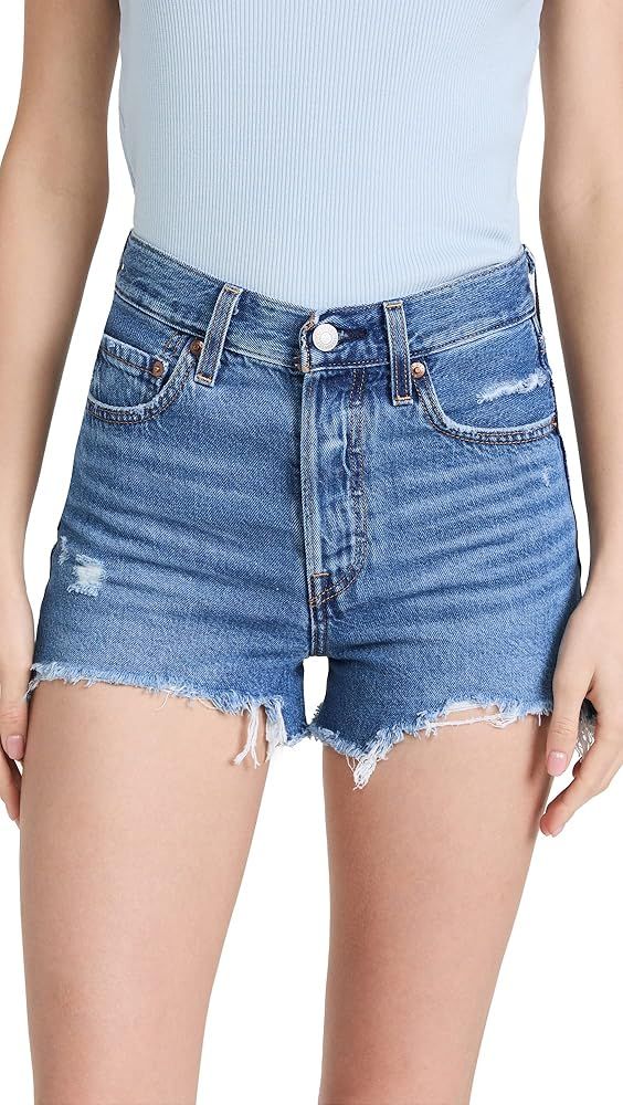 Levi's Women's Premium Ribcage Shorts | Amazon (US)