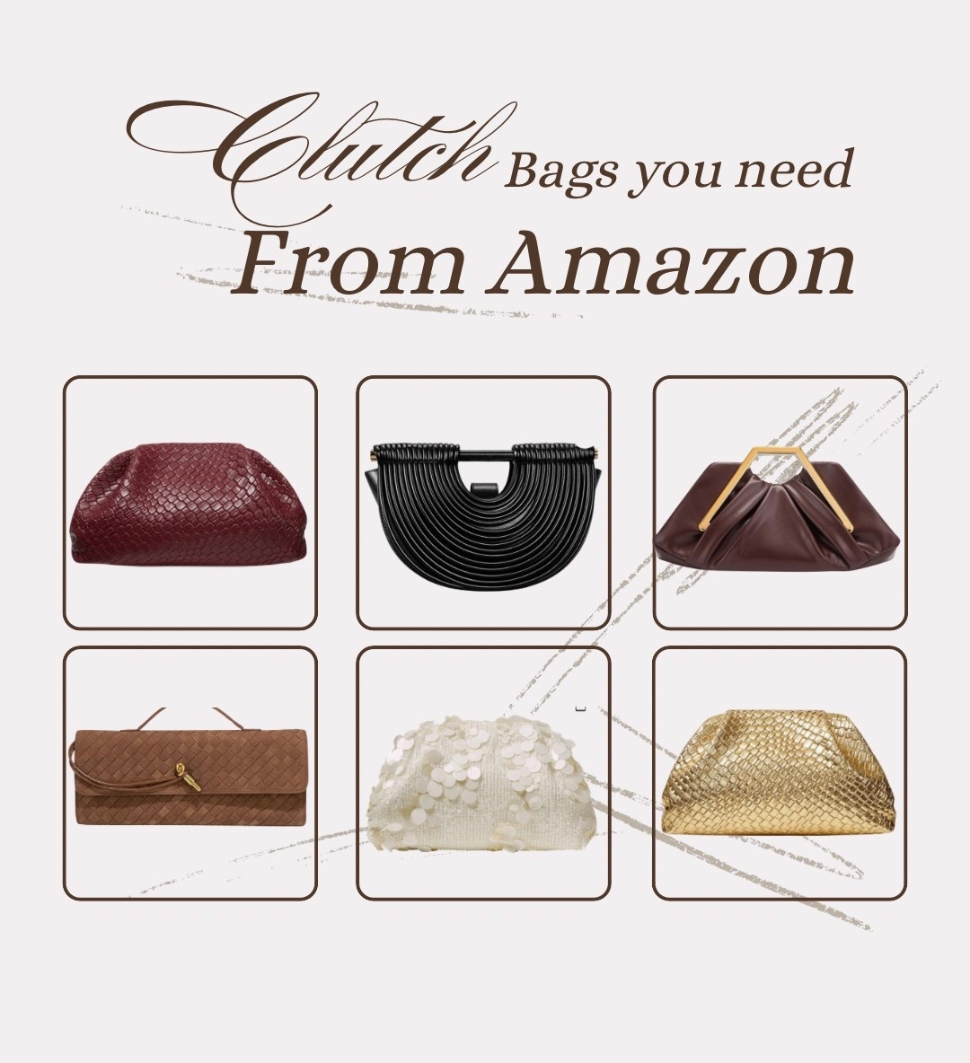 Clutch bags that will elevate every outfit you put on! 

#LTKgrwm #LTKGiftGuide #LTKFindsUnder100