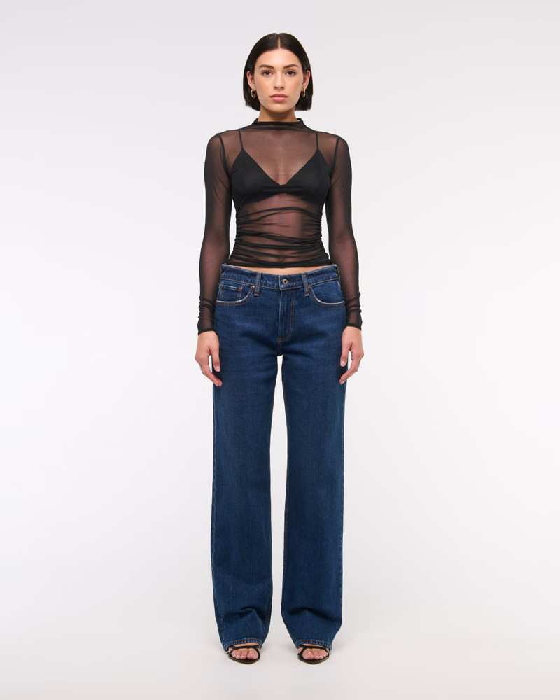 High Rise Vintage Straight Jean | Abercrombie & Fitch (UK)