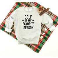 Golf Is My Favorite Season Heavy Blend Crewneck Sweatshirt, Fan, Gold Game Day Sweater, Sports Sweatshirt | Etsy (US)